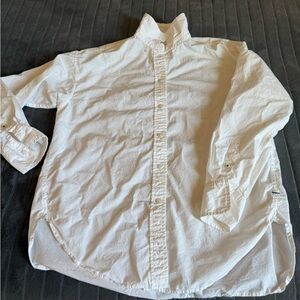 J. Crew White Casual Button Down Shirt